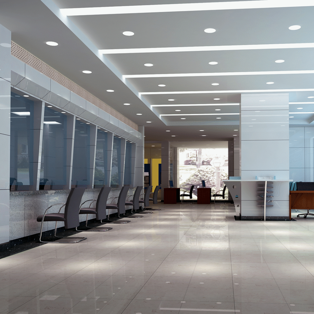 bank / financial institution example for commercial cleaning services